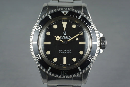 1968 Rolex Submariner 5513 Meters First