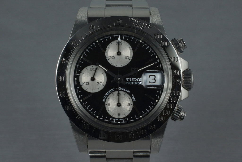 1994 Tudor Chronograph Big Block 79180 with Black Dial and Papers