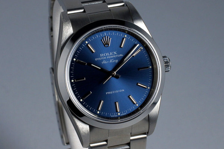 2004 Rolex Air-King 14000M with Box and Papers Oreck Award Watch