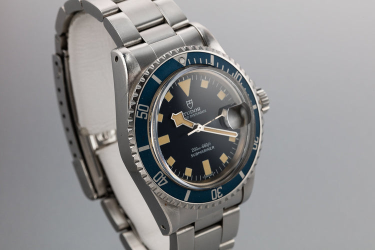 1979 Tudor Snowflake Submariner 94110 Blue Dial with Box and Papers