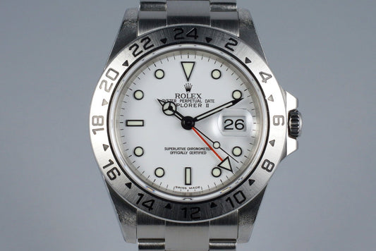 2003 Rolex Explorer II 16570 White Dial