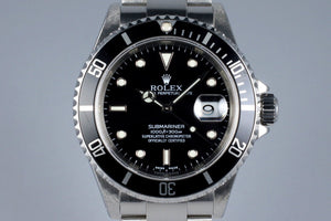 2001 Rolex Submariner 16610