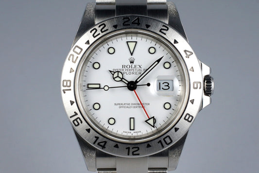 2005 Rolex Explorer II 16570 White Dial with Box and Papers