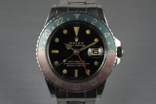 1964 Rolex GMT 1675 Glossy Gilt Dial
