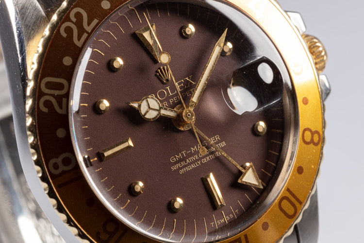 1973 Vintage Rolex GMT-Master 1675 with Brown Nipple Dial
