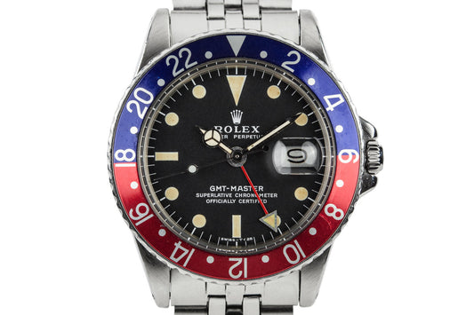 1970 Rolex GMT-Master 1675 with "Pepsi" Insert