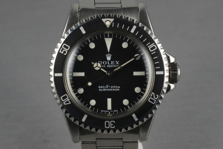 1968 Rolex Submariner 5513 with Super Dome Crystal