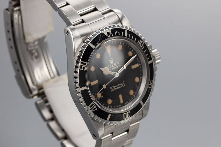 1966 Rolex Submariner 5513 Gilt Dial with Service Papers