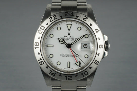 2003 Rolex Explorer II 16570T White Dial with Box and Papers