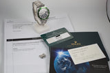 2003 Rolex Submariner 16610LV with Flat 4 Green Bezel and Rolex Service Papers