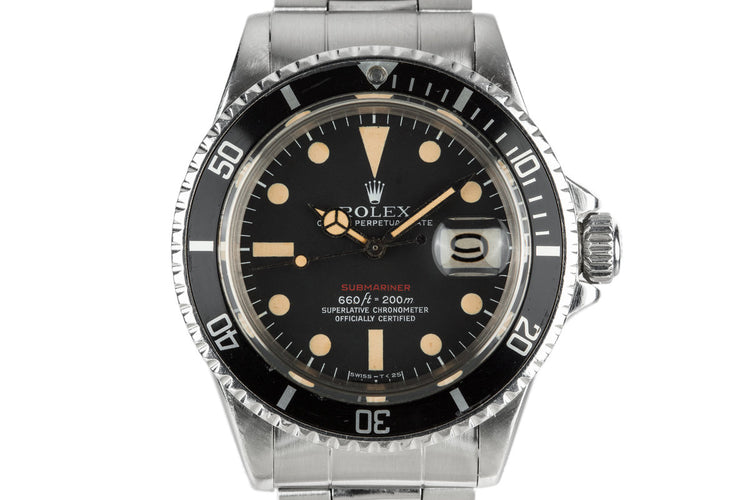 1971 Rolex Red Submariner 1680 with MK V Dial