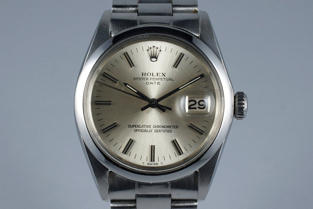 1972 Rolex Date 1500 with Silver Dial