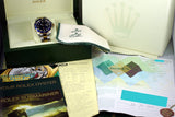2005 Rolex Two Tone Blue Submariner 16613 with Box and Papers