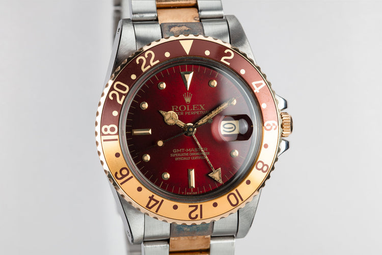 1980 Rolex Two-Tone GMT-Master 16753 with "Hawaiian Punch" Dial