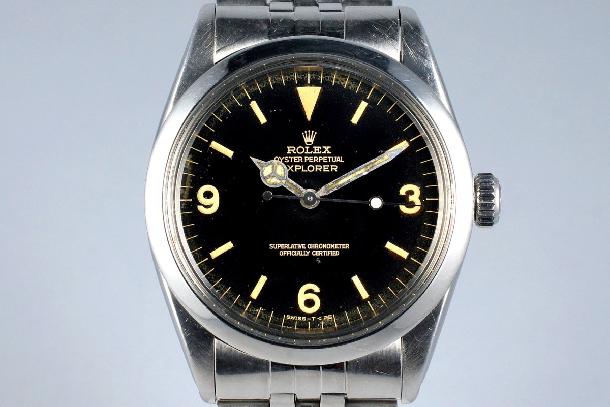 HQ Milton 1966 Rolex Explorer 1 1016 Gilt Dial Inventory 6994 For Sale