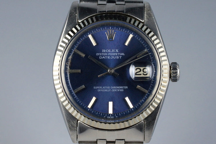 1978 Rolex DateJust 1601 Blue Dial
