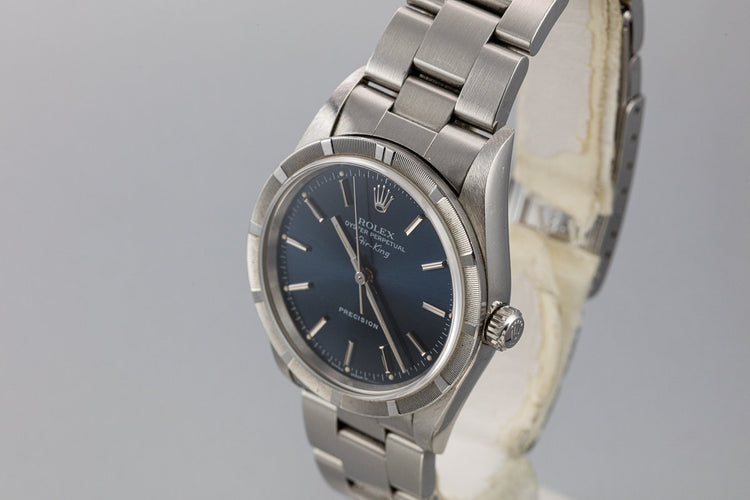 1997 Rolex Air-King 14010 Blue Dial with Box and Papers
