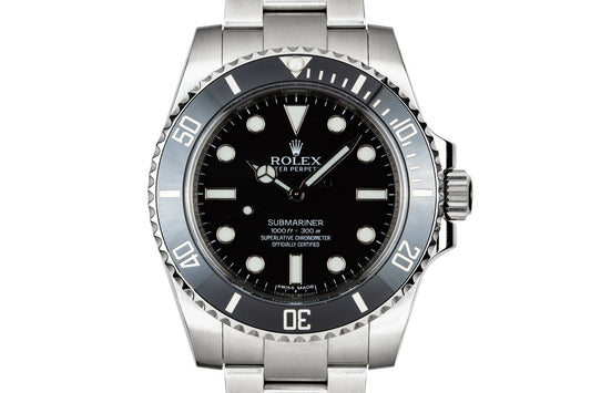 2014 Rolex Ceramic Submariner 114060 with Box and Papers