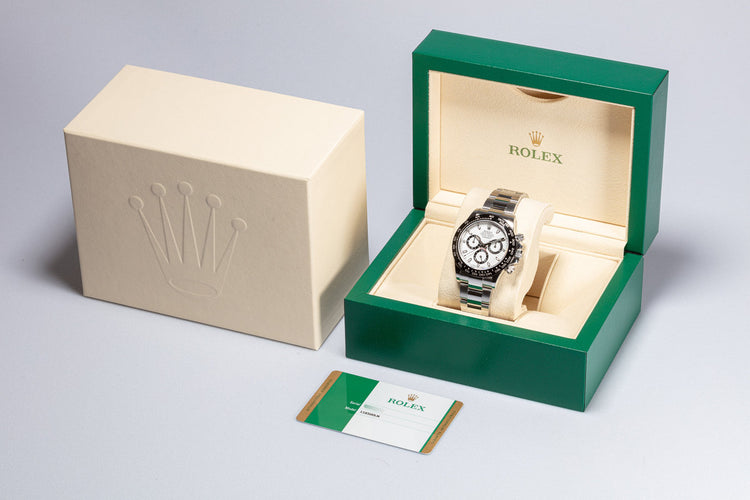 2019 Rolex Daytona 116500LN White Dial with Box and Card