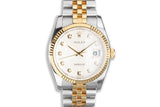 2011 Rolex Two-Tone DateJust 116233 Diamond Jubilee Dial with Box & Card