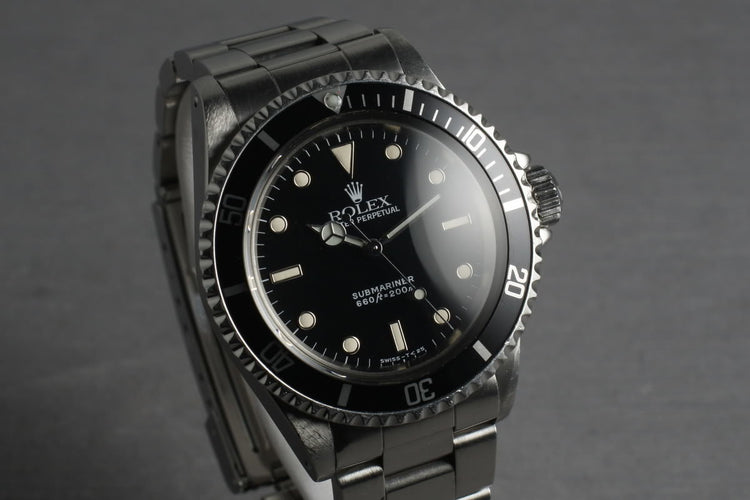 1988 Rolex Submariner 5513 with Box and Papers