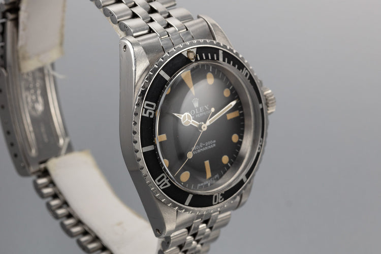 1970 Rolex Submariner 5513 with Kissing 40 Insert