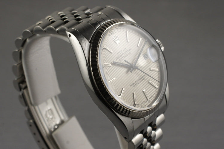 1984 Rolex DateJust 16014 with Silver Tapestry Dial