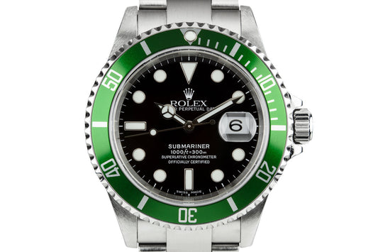 2005 Rolex Green Submariner 16610