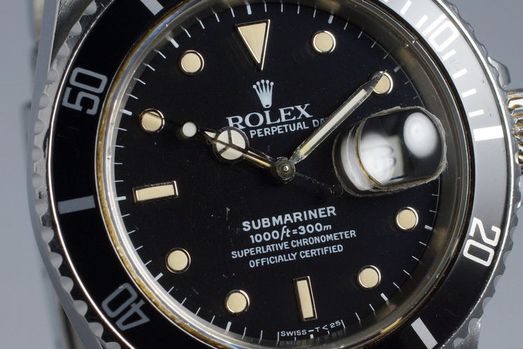 1985 Rolex Submariner 16800