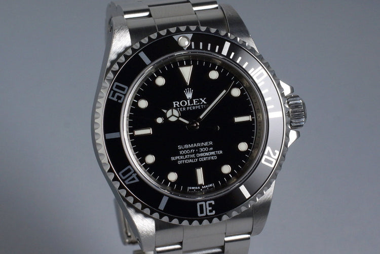 2012 Rolex Submariner 14060M 4 Line Dial with Box and Papers