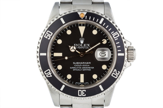 1982 Rolex Submariner 16800 Matte dial