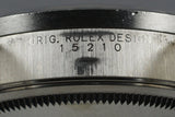 2001 Rolex Black Dial Date 15210 with Box & Papers