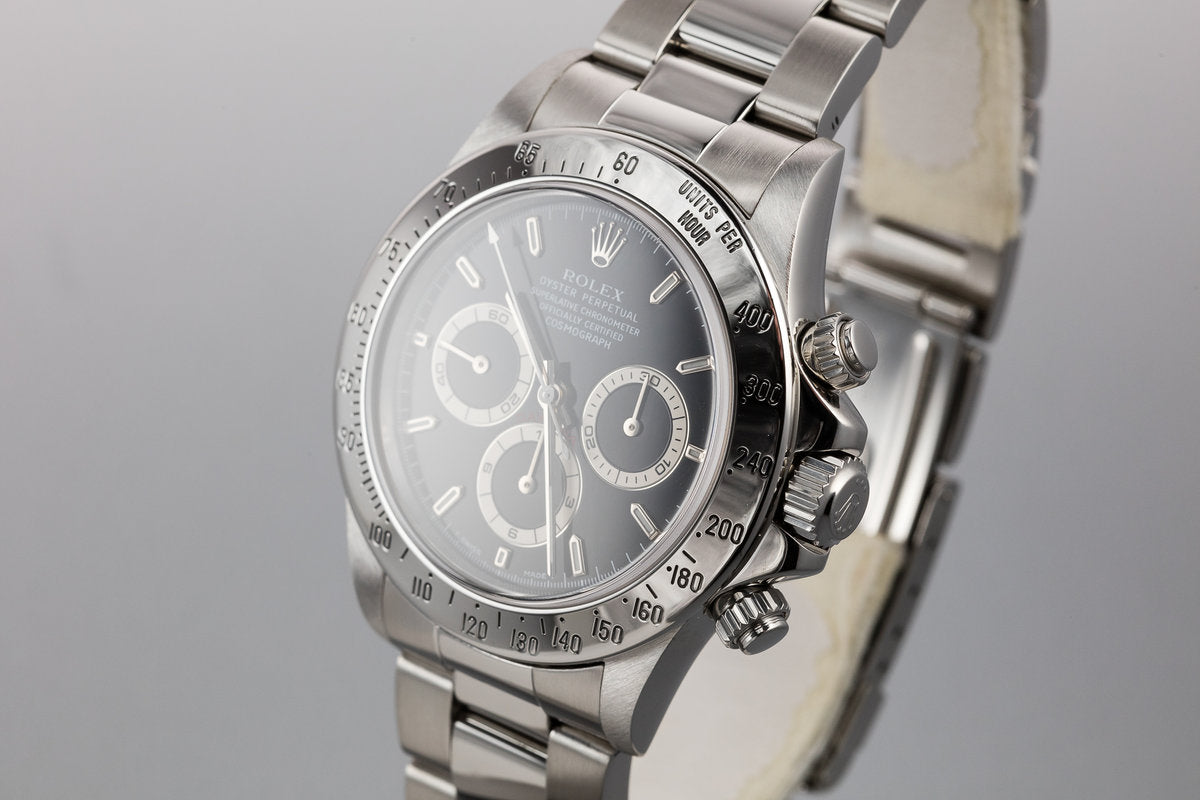 HQ Milton - 1998 Rolex Zenith Daytona 16520 Black Dial with Box