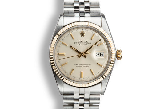 1969 Rolex Two-Tone DateJust 1601 Silver Dial