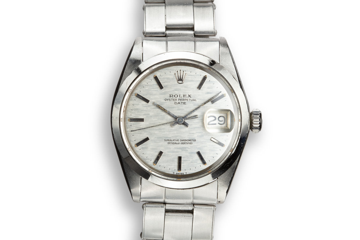 HQ Milton - 1970 Rolex Date 1500 Silver Mosaic Dial, Inventory