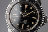 1959 Rolex Pointed Crown Guard Submariner 5512 with 4 Line Gilt Chapter Ring Exclamation Dial