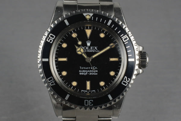 1985 Rolex Submariner 5513 with WG Surround Tiffany HQ Milton