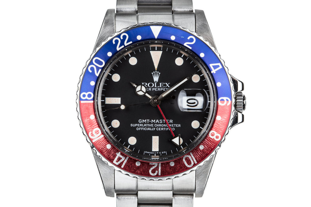 1985 Rolex GMT-Master 16750 with "Pepsi" Bezel Insert