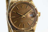 1981 Rolex 14K YG Date 15017 with Brown Dial