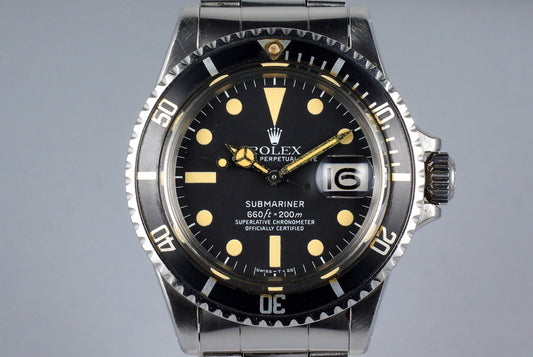 1971 Rolex Red Submariner 1680 White Submariner Dial