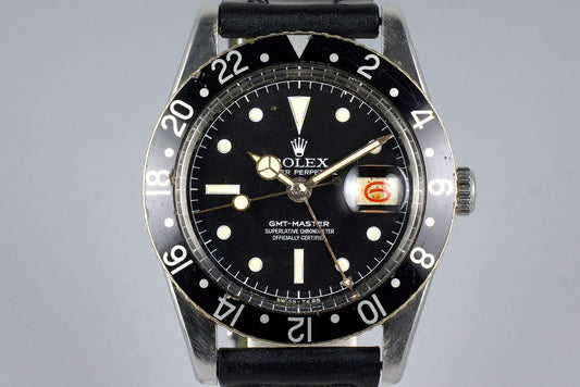 1957 Rolex GMT 6542 Matte Chapter Ring Service Dial