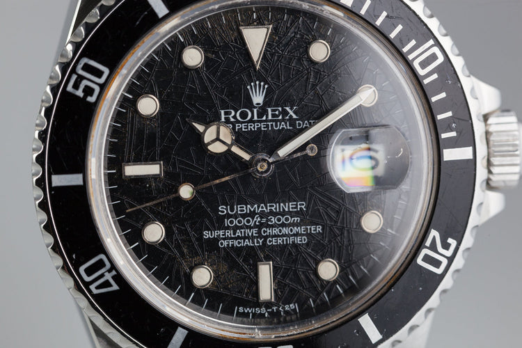 1984 Rolex Submariner 16800 Spider Dial