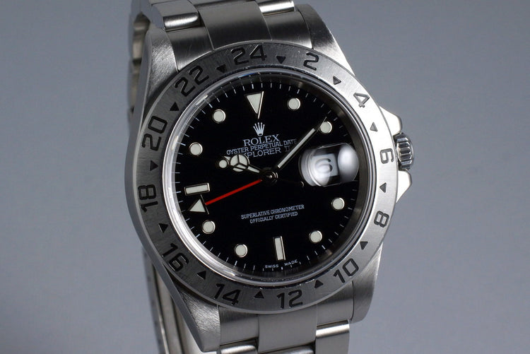 2005 Rolex Explorer II 16570 Black Dial