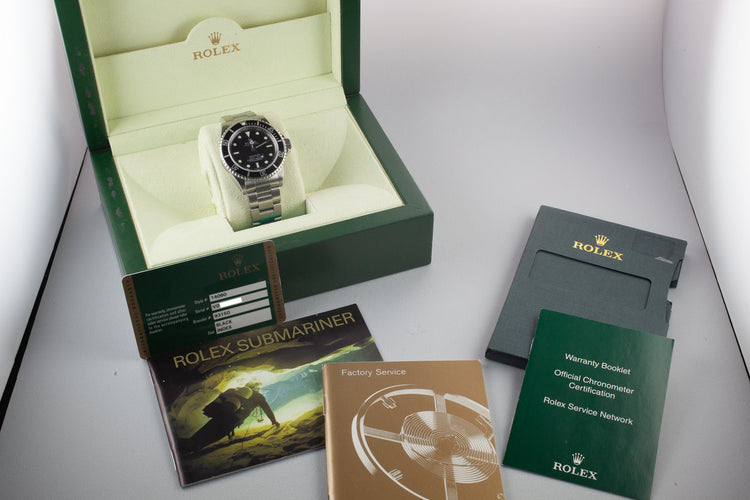 2009 Rolex Four Line Submariner 14060M 4 Line Dial with Box and Papers