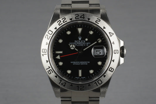 1997 Rolex Explorer II 16570 Black Dial