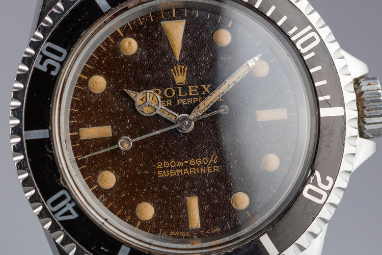 1965 Rolex Submariner 5513 with Tropical Gilt Dial