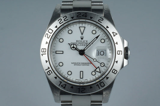 1994 Rolex Explorer II 16570 White Dial with Box and Papers