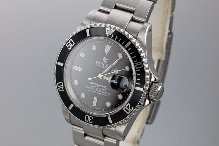 2002 Rolex Submariner 16610 with Service Papers