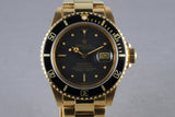 1980 Rolex 18K Submariner 16808 with RSC Papers