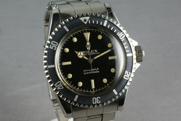 Rolex Submariner 5513 PCG with early chapter ring exclamation dial